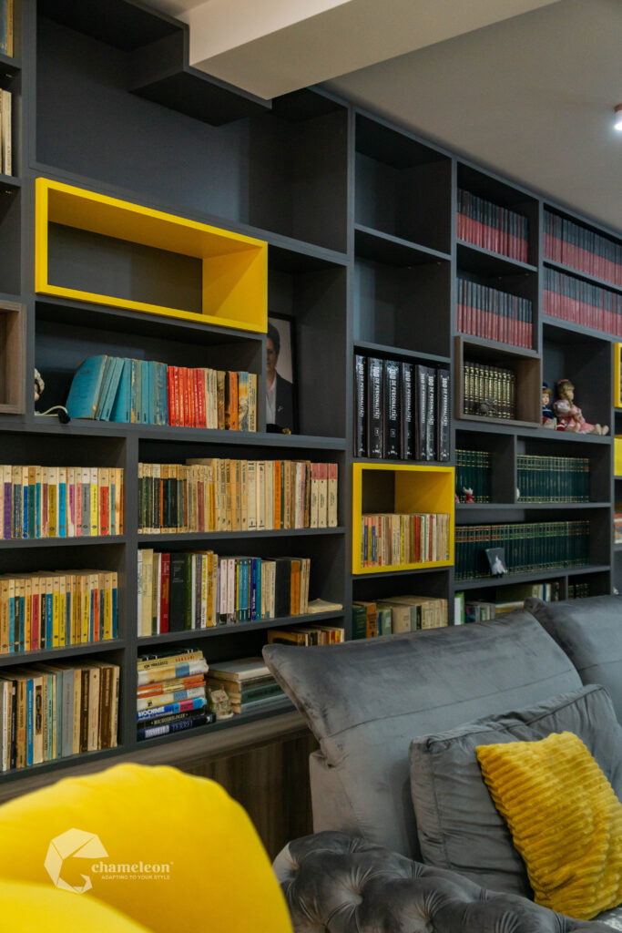 Auckland Scholar Mary Living cu bibliotecă și bar în Onești - Chameleon Furniture
